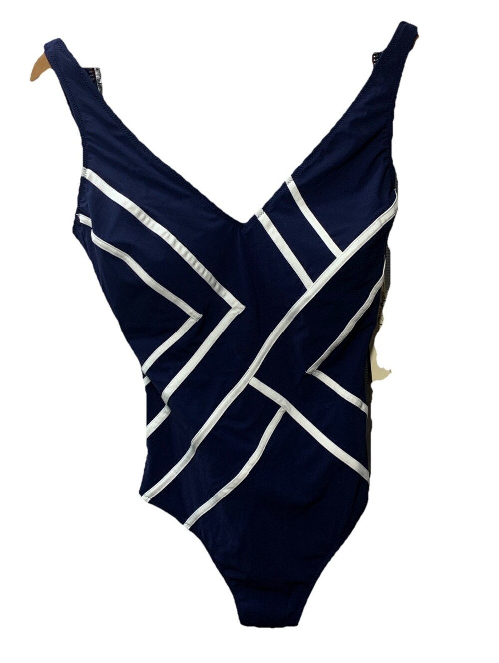 Gottex Women's Mirage Full Coverage Swimwear V-Neck Swimsuit One Piece Size 12